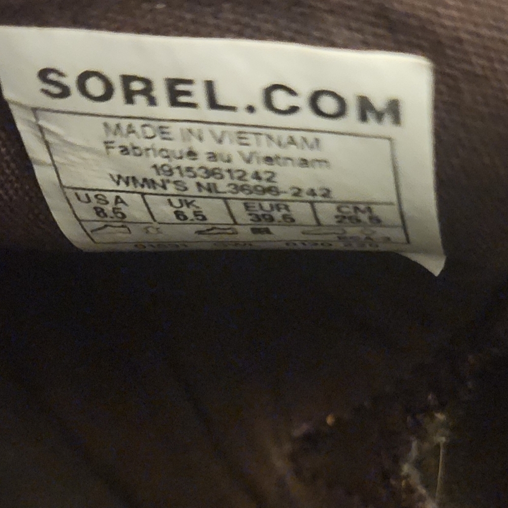 Sorel Women's Tan Leather Ankle Boots - Picture 2 of 4